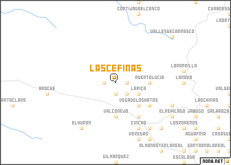 map of Las Cefiñas