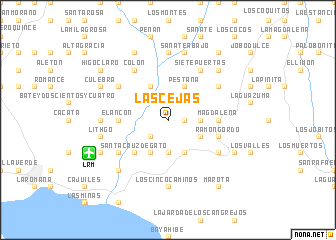 map of Las Cejas