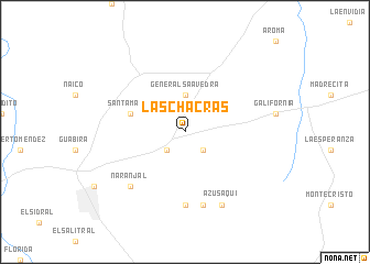 map of Las Chacras