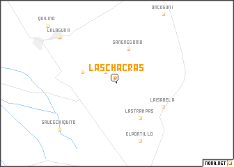 map of Las Chacras