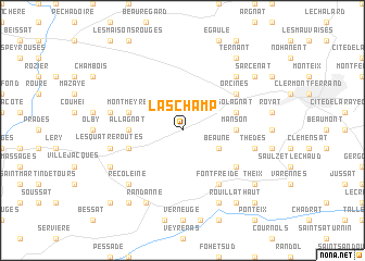 map of Laschamp