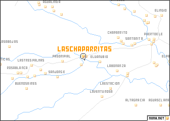 map of Las Chaparritas