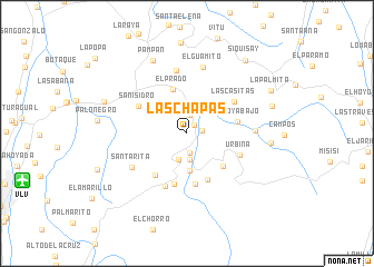 map of Las Chapas