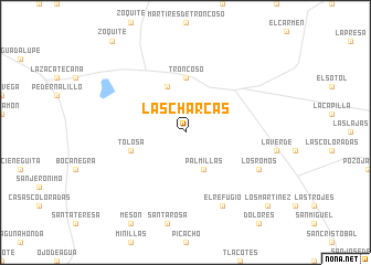 map of Las Charcas