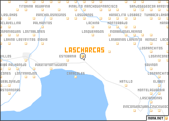 map of Las Charcas