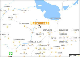 map of Las Charcas