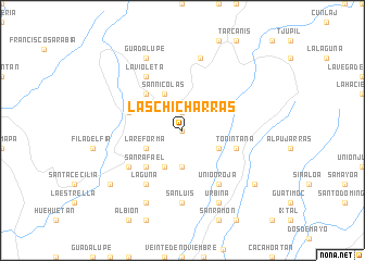 map of Las Chicharras