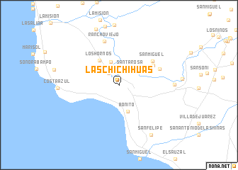 map of Las Chichihuas