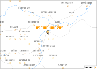 map of Las Chichimoras