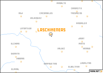 map of Las Chimeneas