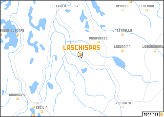 map of Las Chispas