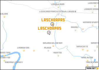 map of Las Choapas