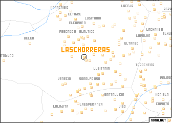 map of Las Chorreras