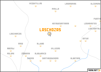 map of Las Chozas