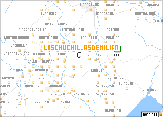 map of Las Chuchillas de Milián