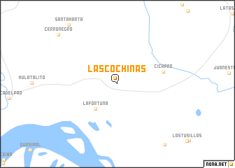 map of Las Cochinas