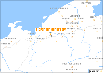 map of Las Cochinatas