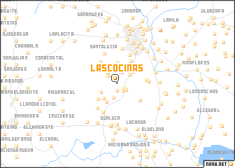 map of Las Cocinas