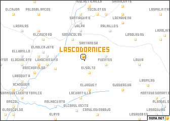 map of Las Codornices