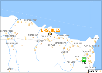 map of Las Coles