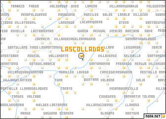 map of Las Colladas