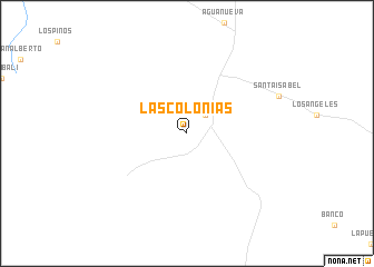 map of Las Colonias