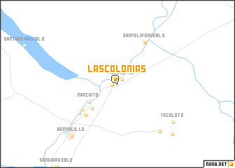 map of Las Colonias