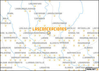 map of Las Concepciones