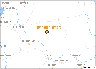 map of Las Conchitas