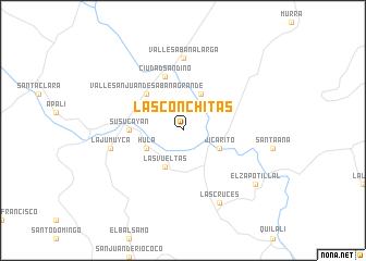 map of Las Conchitas