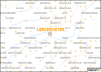 map of Las Conchitas