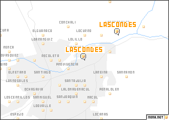 map of Las Condes