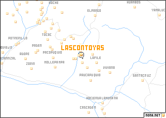 map of Las Contoyas