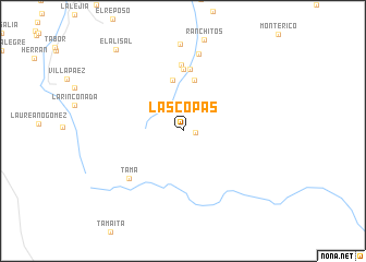 map of Las Copas