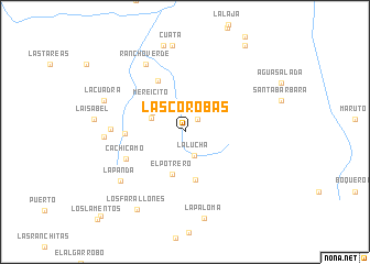 map of Las Corobas