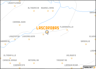 map of Las Corobas