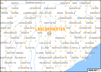 map of Las Corrientes