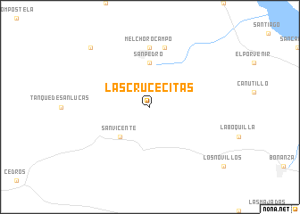 map of Las Crucecitas