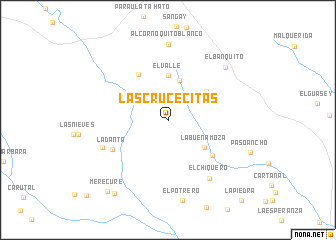 map of Las Crucecitas