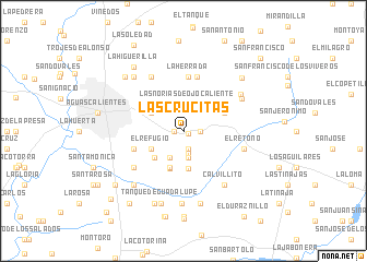 map of Las Crucitas