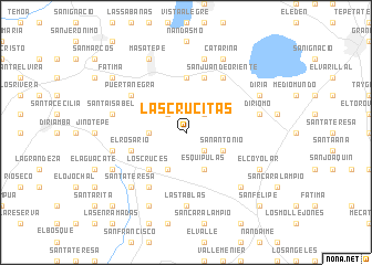 map of Las Crucitas