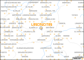 map of Las Crucitas