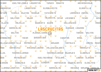 map of Las Crucitas