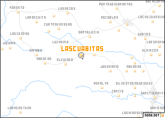 map of Las Cuabitas