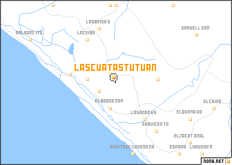 map of Las Cuatas Tutuan