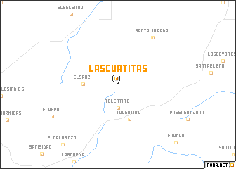 map of Las Cuatitas