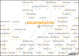 map of Las Cuatrocientas