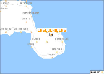 map of Las Cuchillas