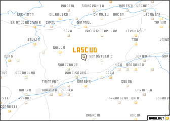 map of Lăscud