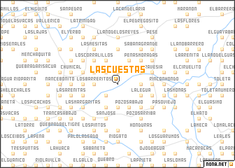 map of Las Cuestas